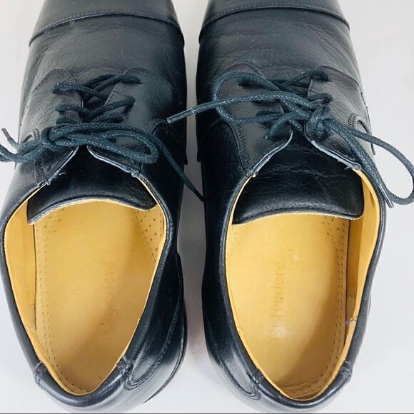 DUKE Belvedere Black Cap Toe Lace-up Shoes - Picture 6 of 8